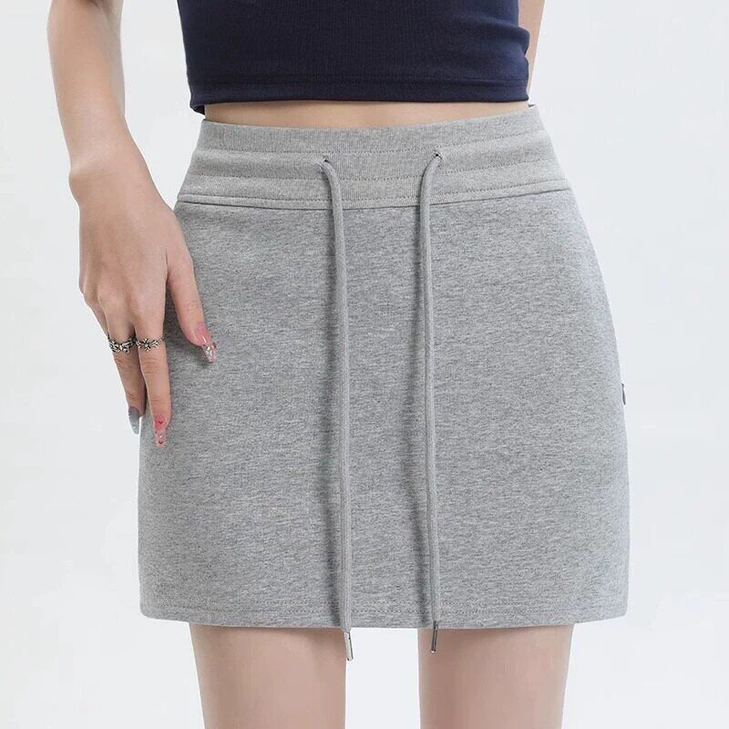 品牌折扣正品女装断码清仓特价不能退换灰色运动短裙女夏季2026新