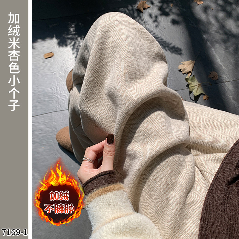 品牌正品女装衣服断码特价清仓 不接受退换-羊毛阔腿裤女秋冬