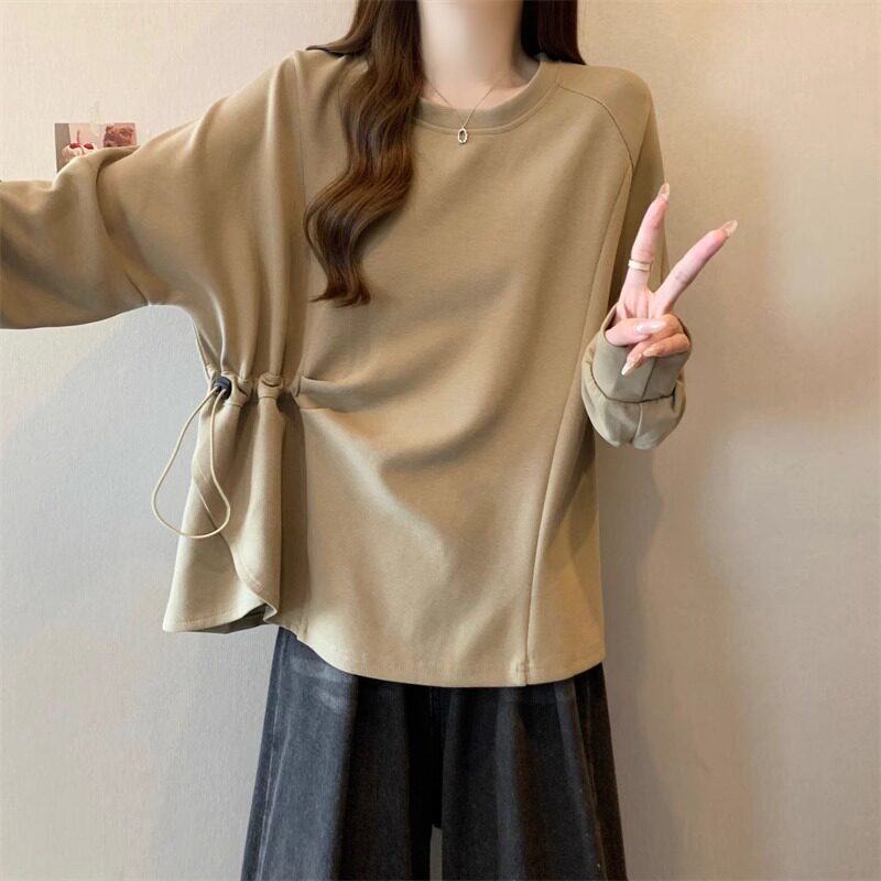 品牌折扣正品女装断码清仓特价不能退换白色设计感不规则卫衣