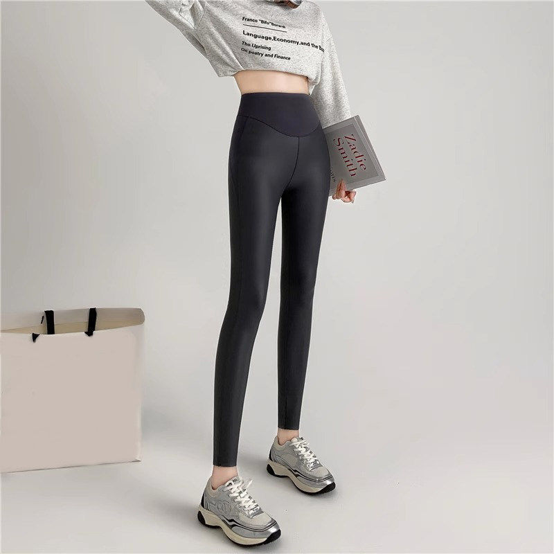 品牌折扣正品女装断码清仓特价不能退换黑色皮裤女2026新款秋冬