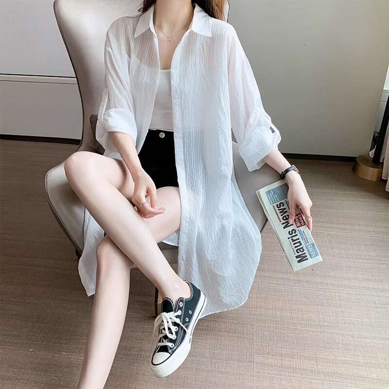 品牌折扣正品女装断码清仓特价不能退换中长款防晒开衫女