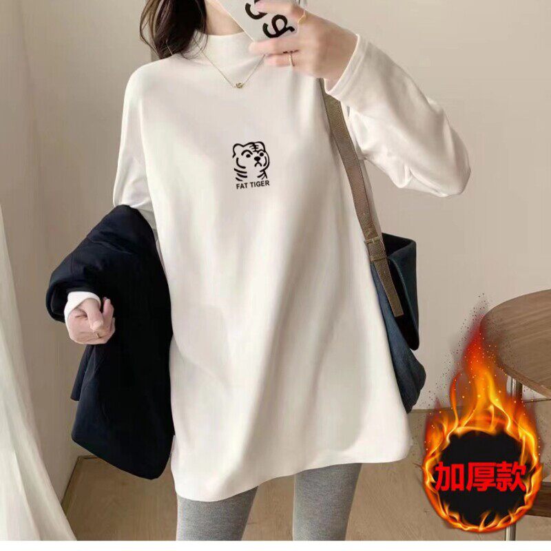 品牌折扣正品女装断码清仓特价不能退换德绒半高领打底衫女秋冬宽