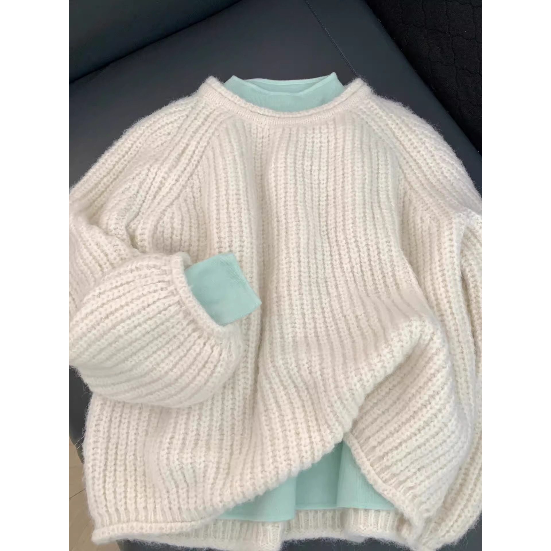 品牌折扣正品女装断码清仓特价不能退换小香风圆领不起球毛衣女秋