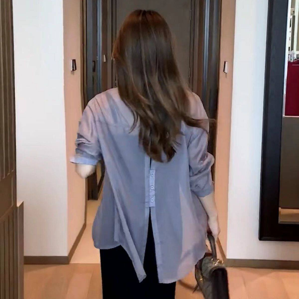 品牌正品女装衣服断码特价清仓 不接受退换-灰色雪纺衬衫防晒衣女