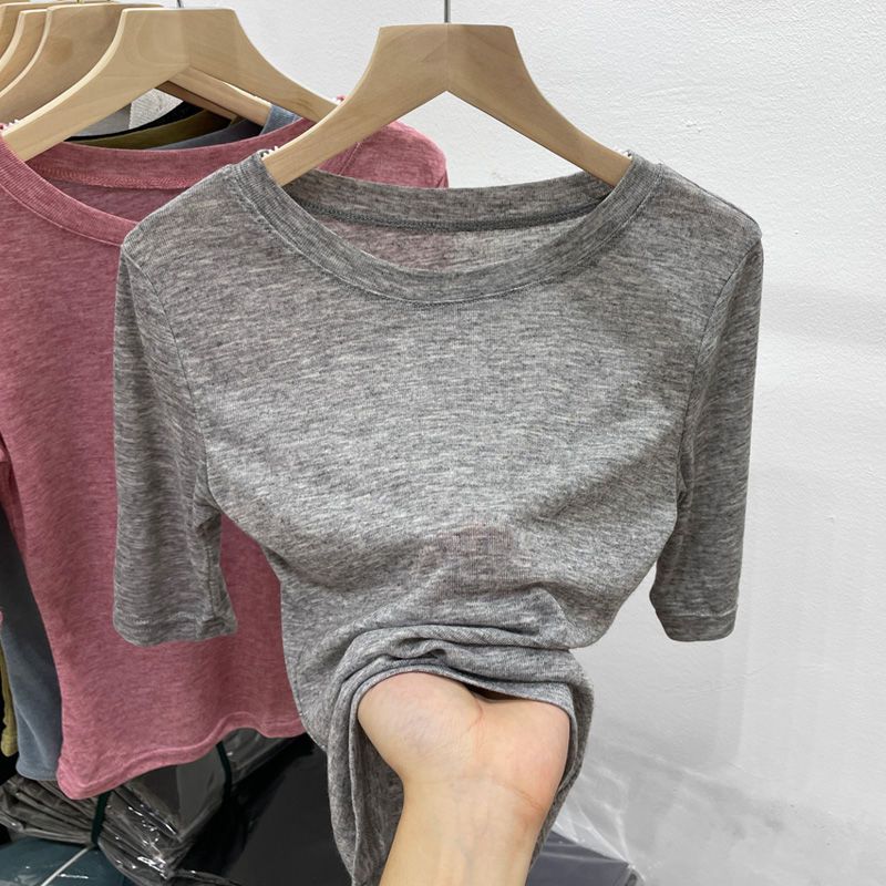 品牌折扣正品女装断码清仓特价不能退换粉色超薄圆领面膜T恤女夏