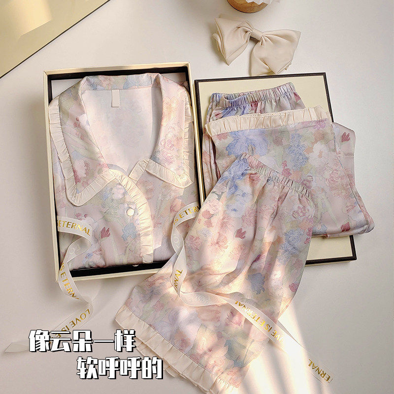 品牌折扣正品女装断码清仓特价不能退换高端品牌三件套冰丝