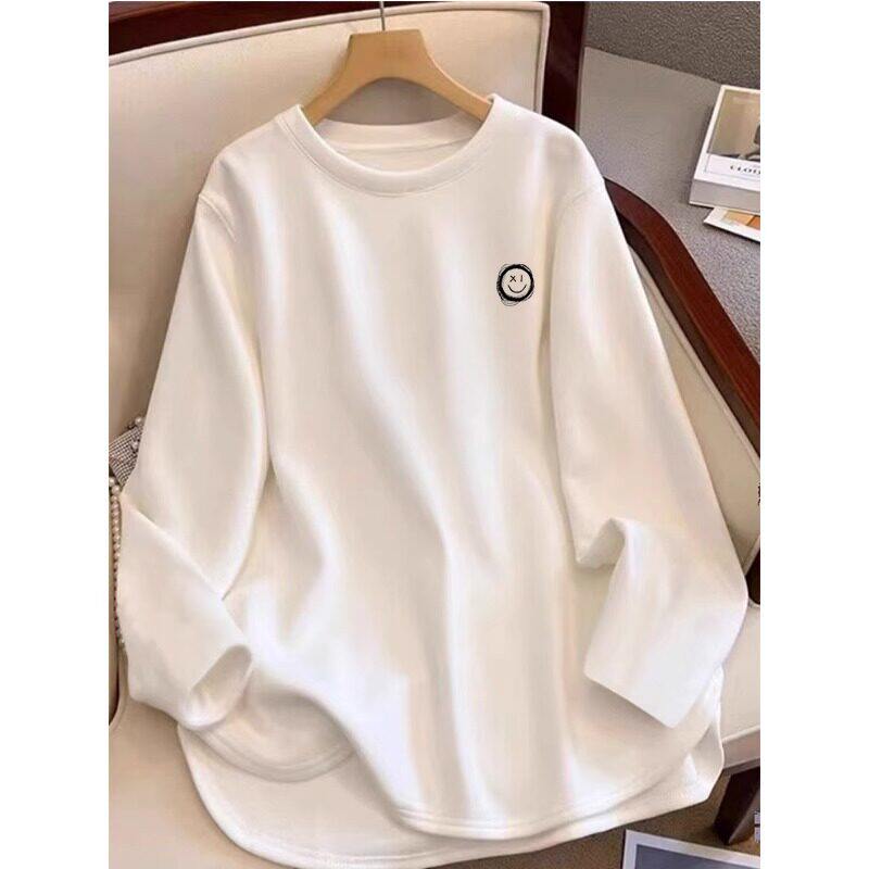 品牌折扣正品女装断码清仓特价不能退换白色长袖T恤女秋冬内搭叠