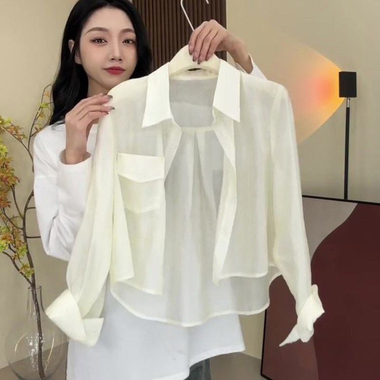 品牌折扣正品女装断码清仓特价不能退换高级感衬衫女夏款防晒