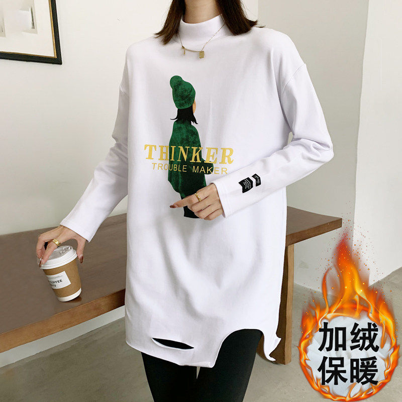 品牌折扣正品女装断码清仓特价不能退换半高领德绒打底衫女内搭秋