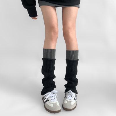 夜间教习室美式复古灰色保暖腿套