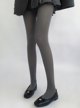夜间教习室灰色连裤袜女秋冬显瘦打底袜不掉档长筒jk袜子性感丝袜