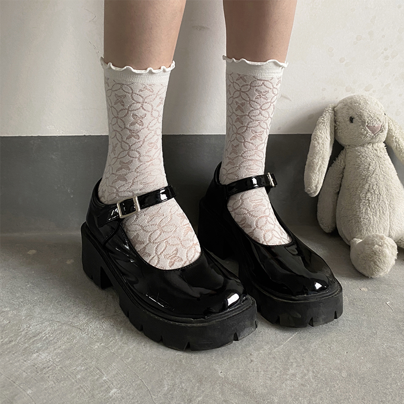 夜间教习室日系可爱四季中筒袜女