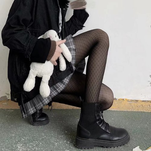 实验ins连裤薄款网红黑色丝袜