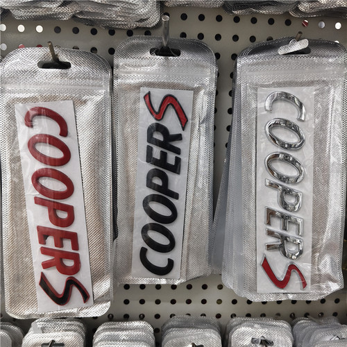 适用于宝马迷你MINI车标车贴COOPER S后尾标英文字母贴装饰标改装