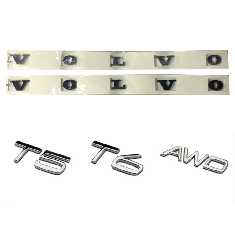 25款新款沃尔沃VOLVO XC60L S90 S80尾标后备箱字母车贴改装后标