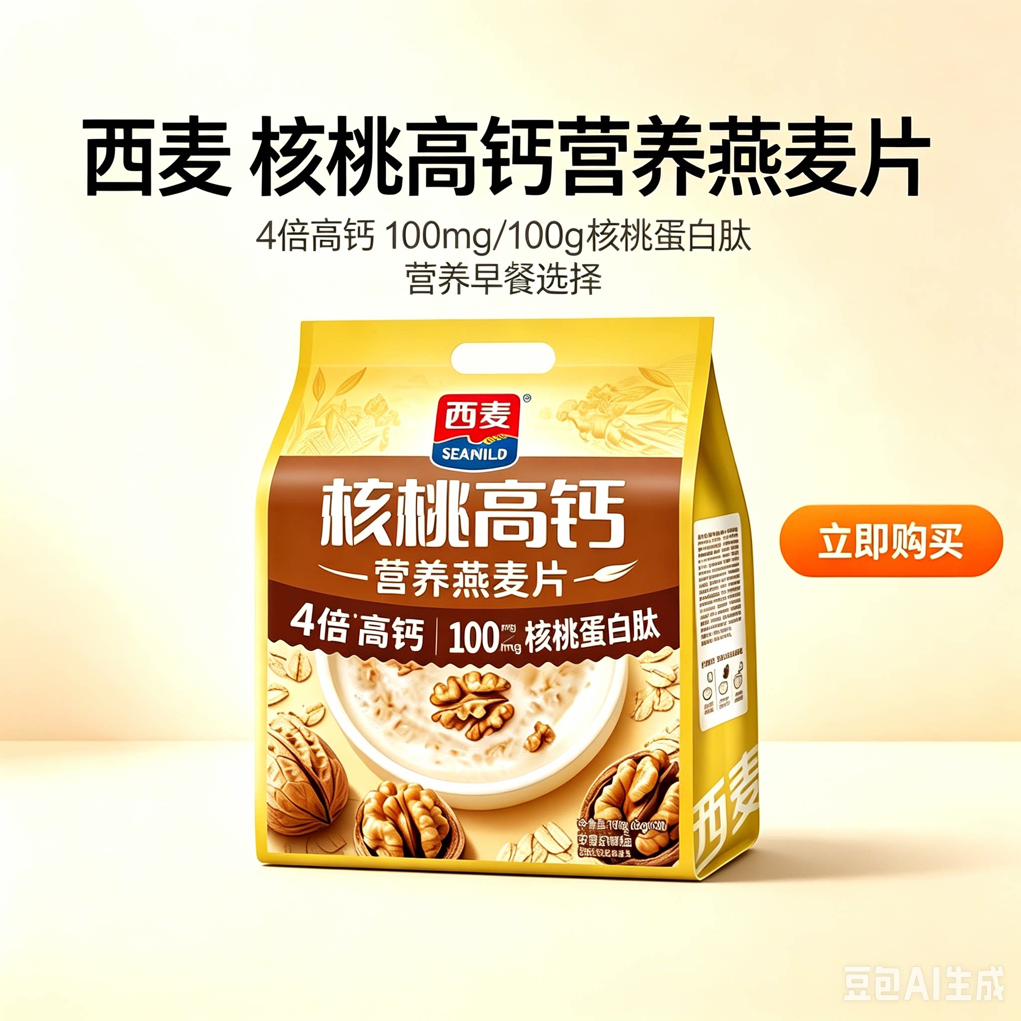 西麦燕麦片冲饮即食小袋装老人