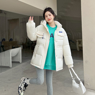 羽绒棉服女2024年冬季新款网红洋气女装韩版短款女士大码棉衣潮