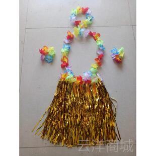 正品女儿童男款舞海草服服装幼儿舞蹈演出啦啦操服夏威夷草裙舞表