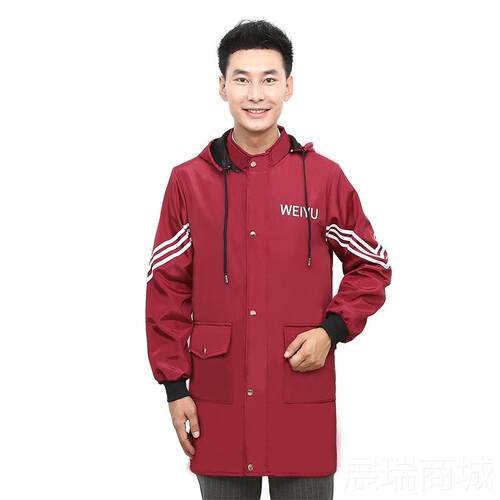 高档加绒加衣厚罩男士秋冬套款工作服长袖时保尚暖外定制成人家用