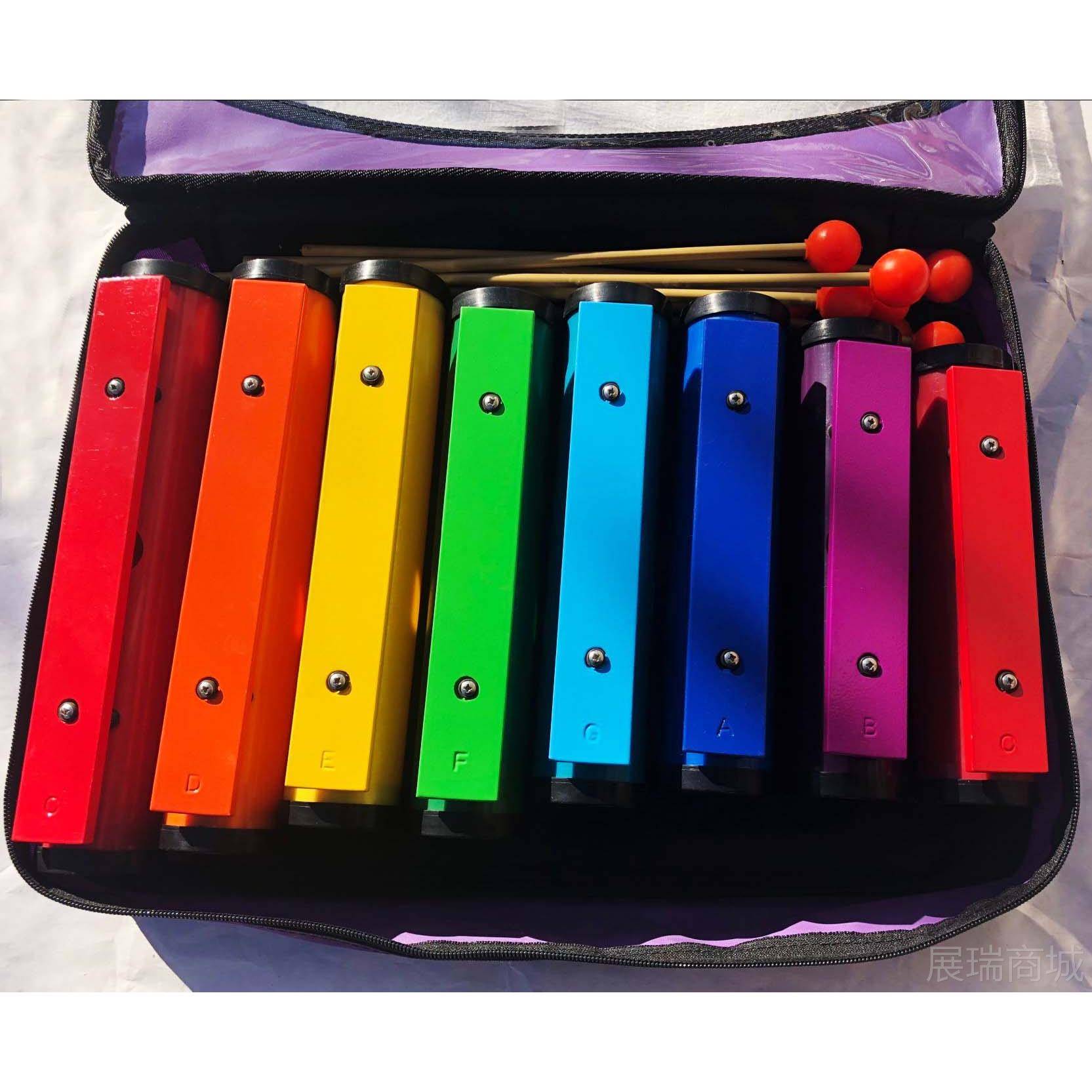 高档八包邮奥尔夫打击乐器音乐教具专业音铝板琴音音砖块音8敲琴