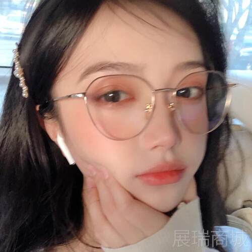 高档防辐射防，蓝光，，平眼男士大镜框，女士近视眼镜，素颜，瘦