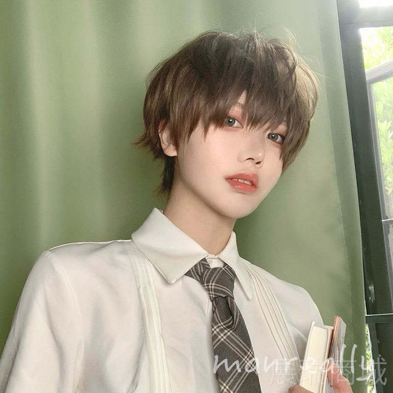 高档o漫真假男/女通韩版用帅发气学生短发自然逼真哑光cs万用基佬