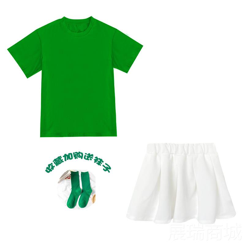 高档六一儿童表服服装幼儿园糖果色多巴胺班演服园小生啦啦队学演