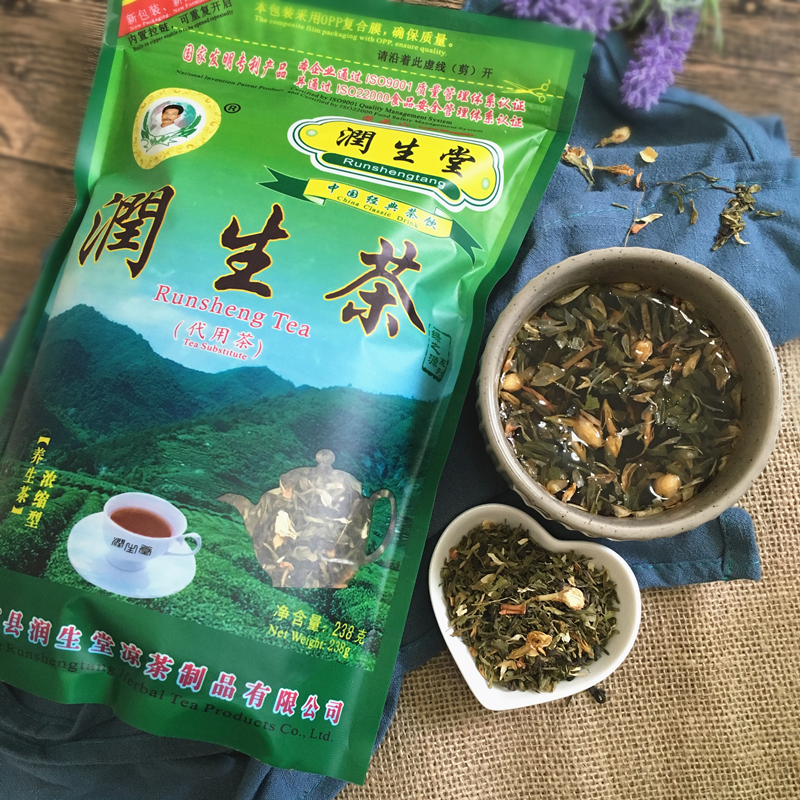 海丰莲花山润生堂润生茶益生茶浓缩型熬夜养生花茶饮238g冲泡袋装
