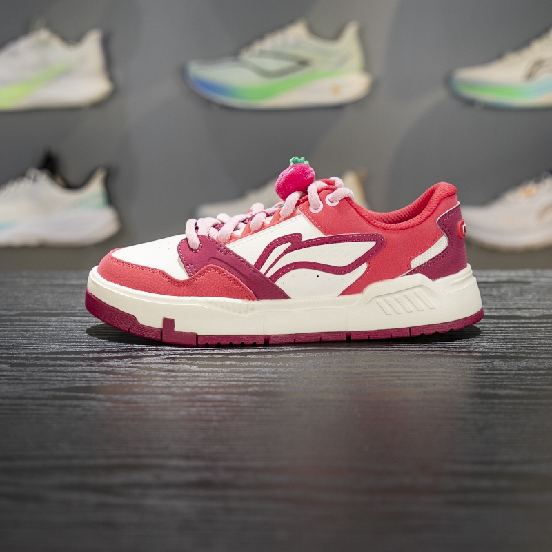 李宁耐磨女子系带休闲鞋