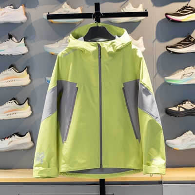 李宁户外CF溯万龙甲黑龘冲锋衣女子2026新款宽松连帽外套AEMW014