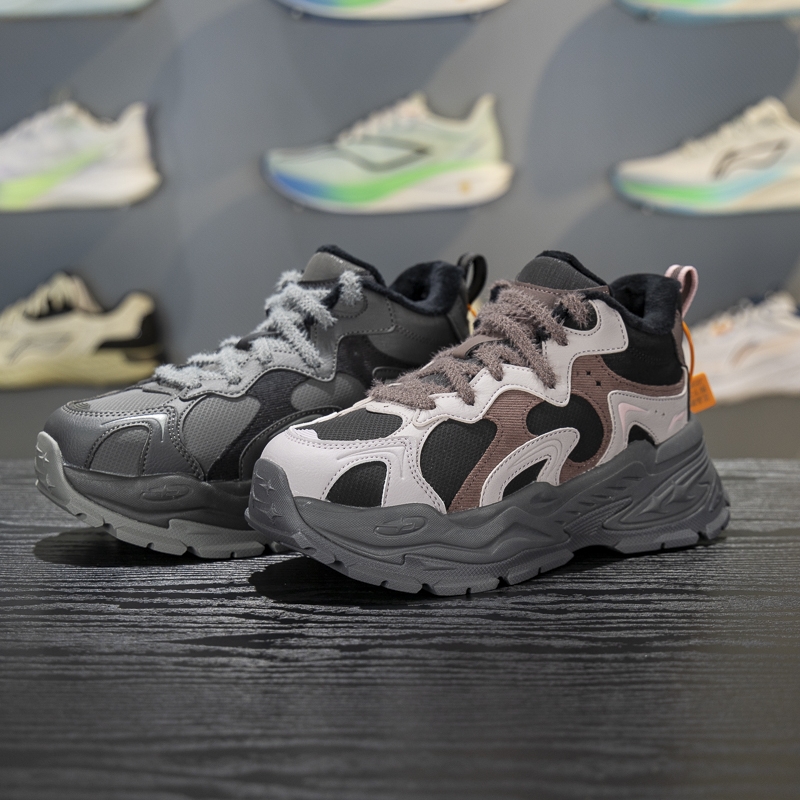 李宁保暖女子系带休闲鞋