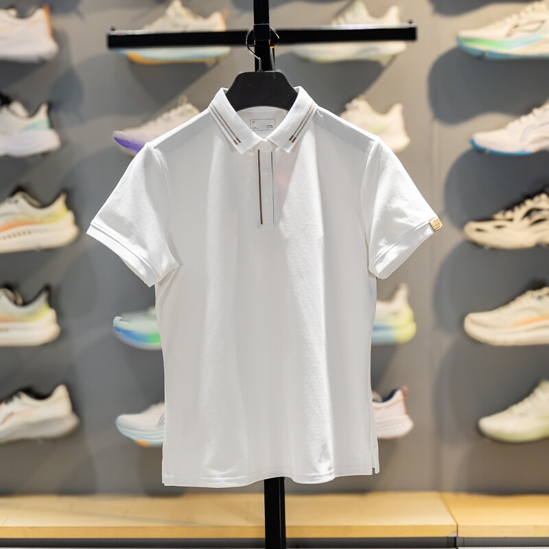 李宁短袖POLO衫女士2026新款春夏上衣翻领正肩休闲运动T恤APLW478