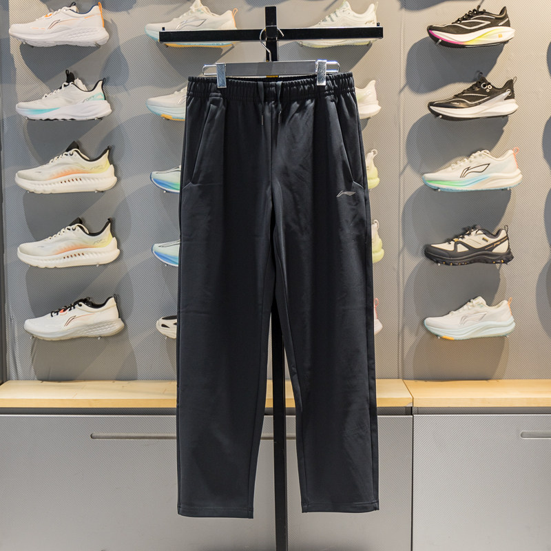 李宁针织运动裤男子2026春季新款直筒加绒保暖防泼水卫裤AKYW003,运动服/休闲服装,运动长裤,淘宝优惠券,粉丝福利购,淘宝优惠卷