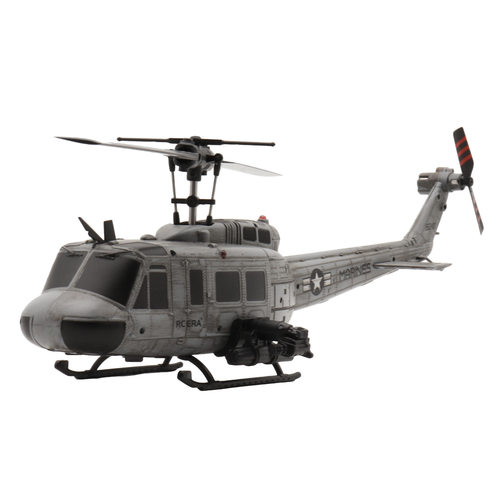 RC ERA遥控时代 C032 UH-1休伊六通道遥控直升机一键倒飞做旧涂装