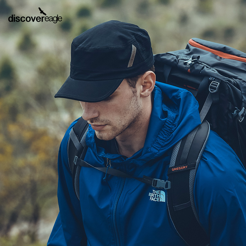 户外帽子探索鹰平顶男士潮四季