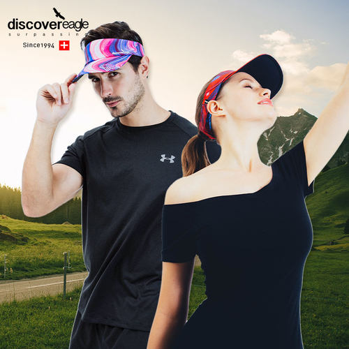 探索鹰防晒运动网球空顶帽