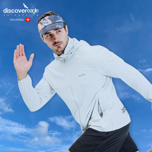 探索鹰男女运动速干网球空顶帽夏