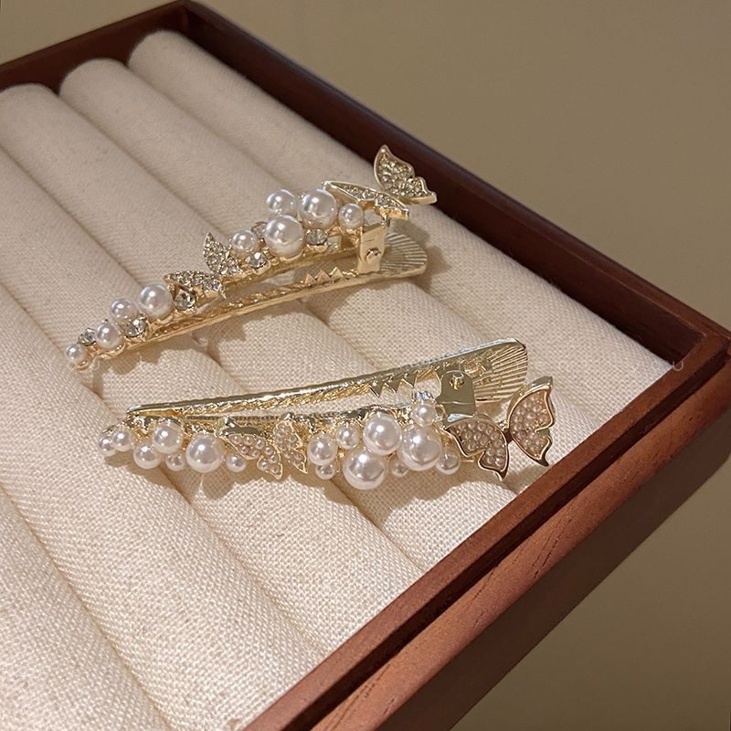 珍珠蝴蝶发夹女春夏森系刘海夹子精致仙女一字夹侧边发卡精致头饰,饰品/流行首饰/时尚饰品新,民族风发饰,淘宝优惠券,粉丝福利购,淘宝优惠卷
