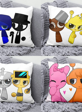节奏盒子sprunk杰文搞怪动漫周边抱枕靠枕定制抱枕床头沙发坐靠垫