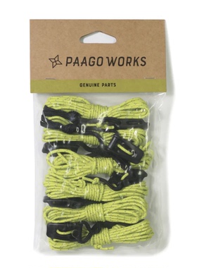 日本PAAGOWORKS户外忍者轻量化天幕帐篷庇护所风绳扣风绳多用途