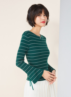 89079欧丝璐喇叭袖羊毛衫