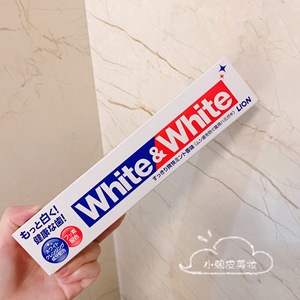 小赖皮日本 狮王white&white亮白牙膏亮白去渍防蛀口气清新150g