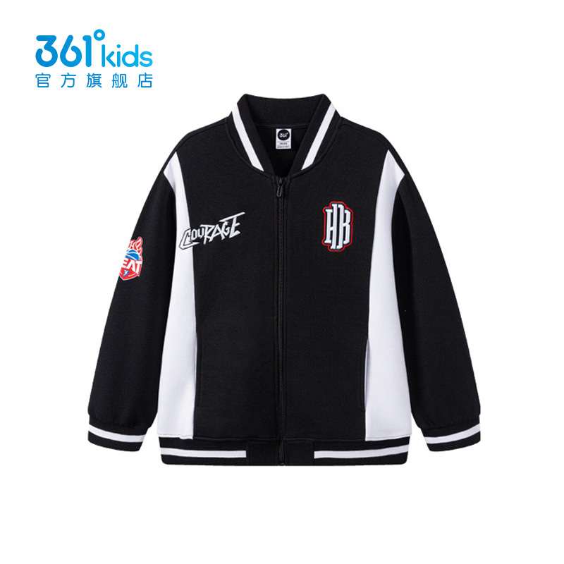 361度男童针织外套棒球服