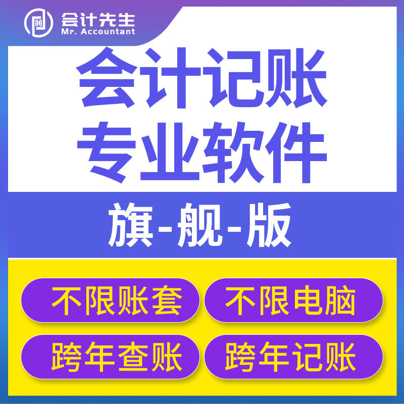 会计先生财务软件单机版小企业会计代理记账公司财务管理系统出纳