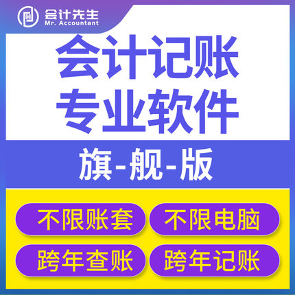 会计先生财务软件单机版小企业会计代理记账公司财务管理系统出纳