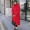 Red women's cold resistant -40 ° C