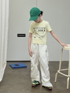 nonokids 25春款新品儿童韩版宽松休闲T恤