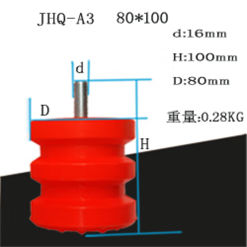 JHQA型聚氨酯缓冲器起重机橡胶块行车龙门吊小车电梯碰头减震装置