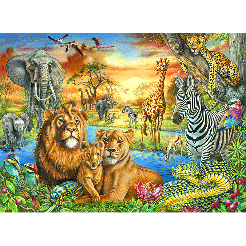 200/300/500/1000片成人儿童木质拼图拼板智力趣味认知玩具男女孩