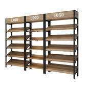 货架陈列柜化妆品美容店货柜水果多层置物 展示架斜款 艾业 AIYE